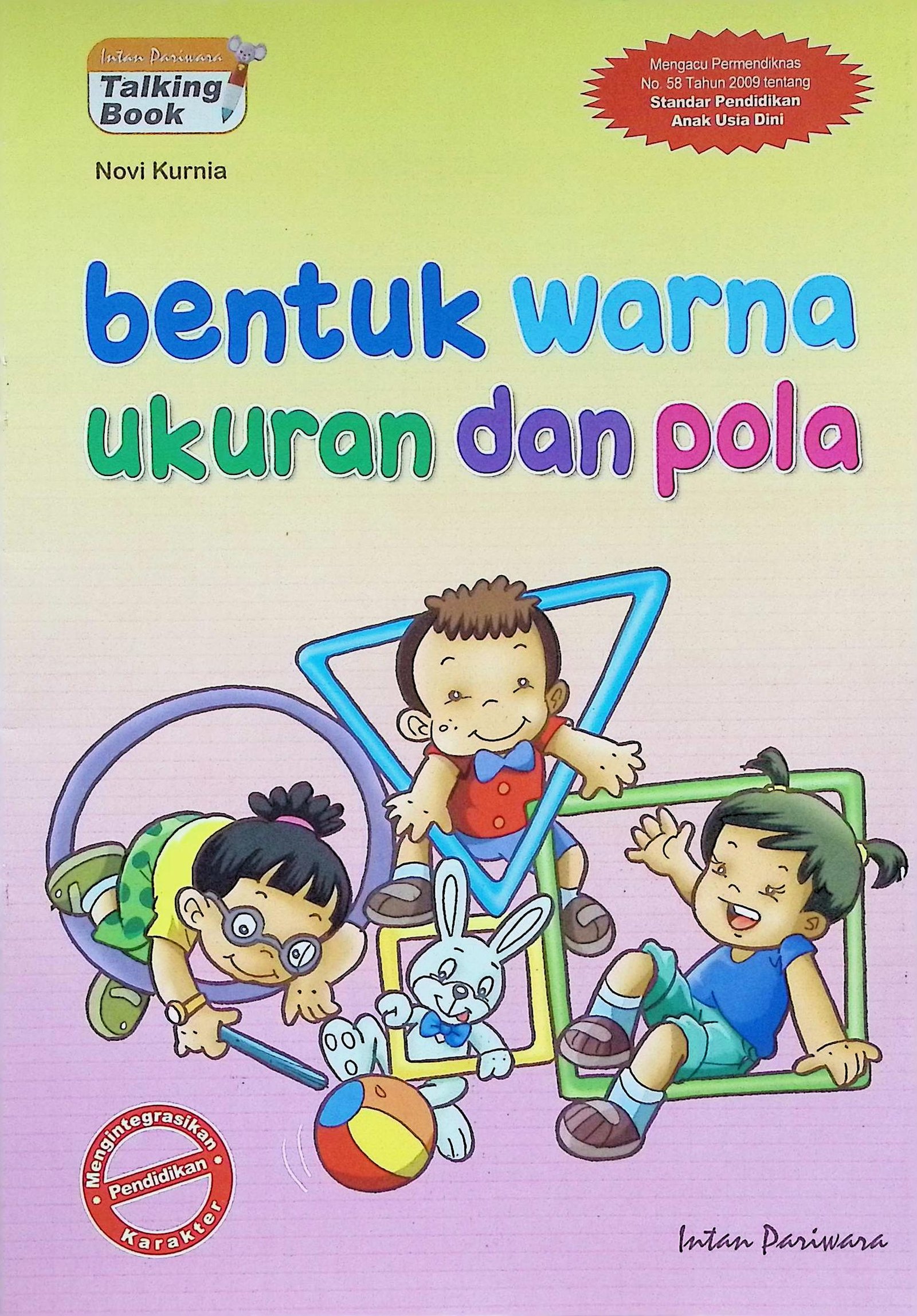 Cover BENTUK WARNA UKURAN DAN POLA / NOVI KURNIA