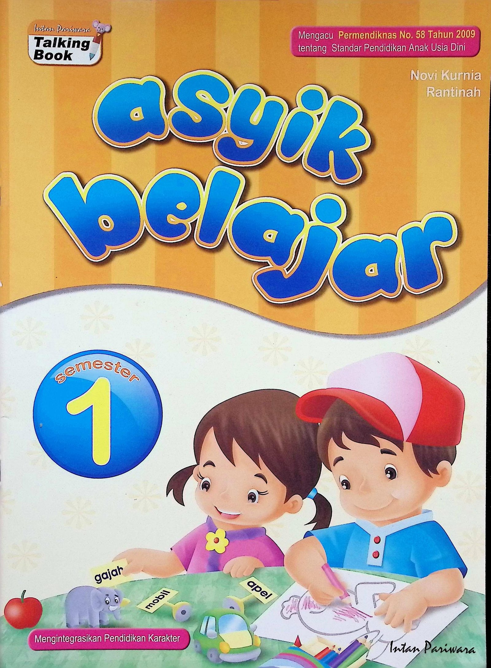 Cover ASYIK BELAJAR / NOVI KURNIA